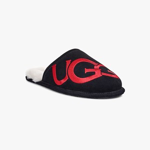 Ugg Scuff Logo Men Slippers Black (1358CHEWP)